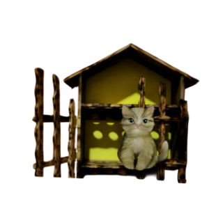 Casita huevera Pipiki (gatita)